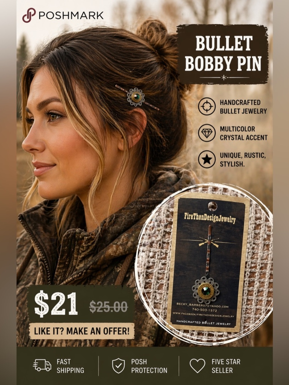Bullet Bobby Pin